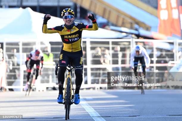 Primoz Roglic wins the criterium as part as the cycling festival 'Monaco BeKing 2021' on November 28, 2021 in Monte Carlo, France.