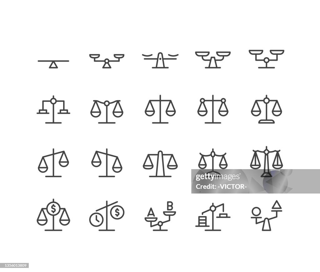 Iconos de escala - Serie Classic Line