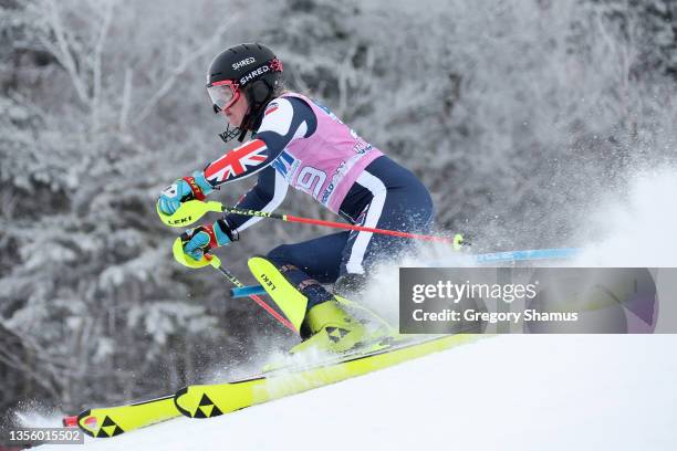 Charlie Guest of Team Great Britain competes in the first run of the Women's Slalom in the Homelight Killington Cup during the Audi FIS Ski World Cup...