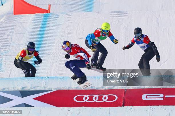 Belle Brockhoff of Australia, Eva Samkova of the Czech Republic, Michela Moioli of Italy and Stacey Gaskill of the United States compete in the...