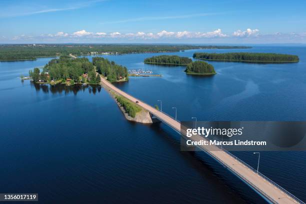 lake siljan in dalarna - dalarna stock pictures, royalty-free photos & images