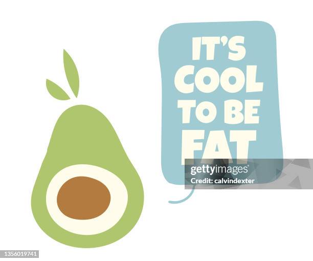 stockillustraties, clipart, cartoons en iconen met avocado keto food - suikervrij