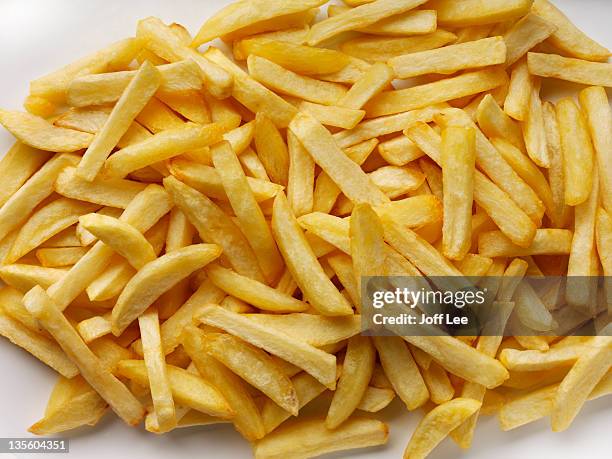 chips - frites stockfoto's en -beelden