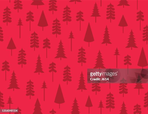 seamless pine trees pattern - patient journey stock illustrations