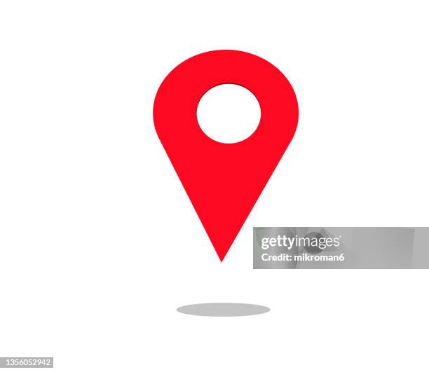 illustration of marker location. - location icon stock-fotos und bilder