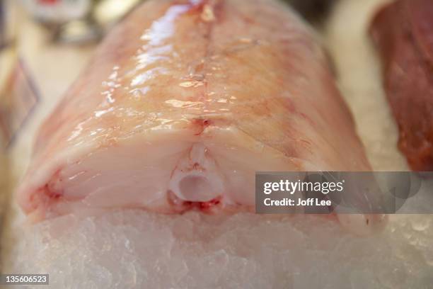 monkfish tail - anglerfish stock pictures, royalty-free photos & images