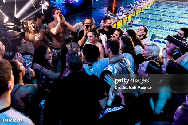 Thom de Boer of Iron during the ISL Playoff Match 6 Day 2 at Pieter van den Hoogenband Zwembad on November 28, 2021 in Eindhoven, Netherlands