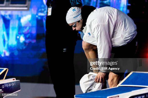 Arno Kamminga of Aqua Centurions during the ISL Playoff Match 6 Day 2 at Pieter van den Hoogenband Zwembad on November 28, 2021 in Eindhoven,...