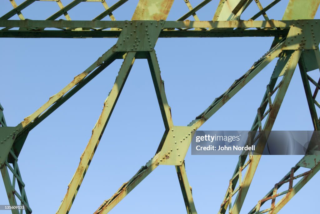 Steel bridge supports