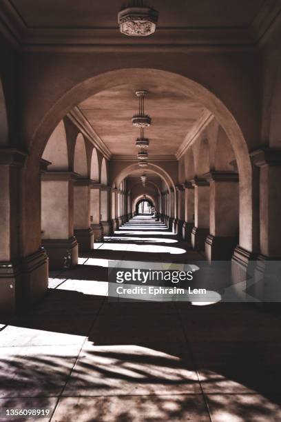 halls - cloister stock pictures, royalty-free photos & images