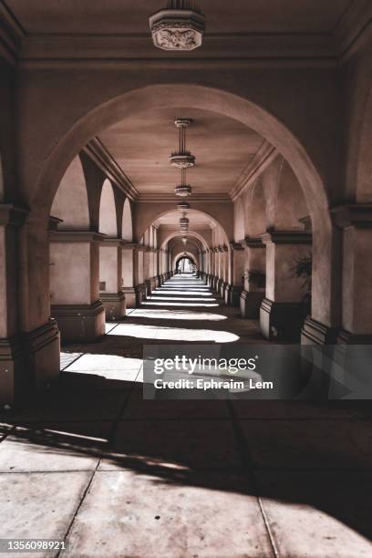 halls - cloister stock pictures, royalty-free photos & images