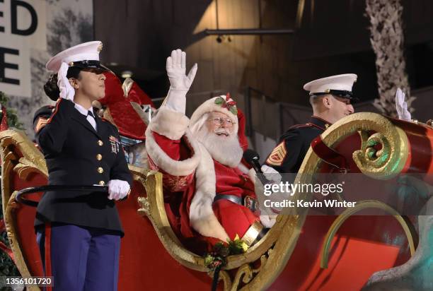 Tim Connaghan as Santa Claus attends the 89th Annual Hollywood Christmas Parade supporting Marine Toys For Tots on November 28, 2021 in Los Angeles,...