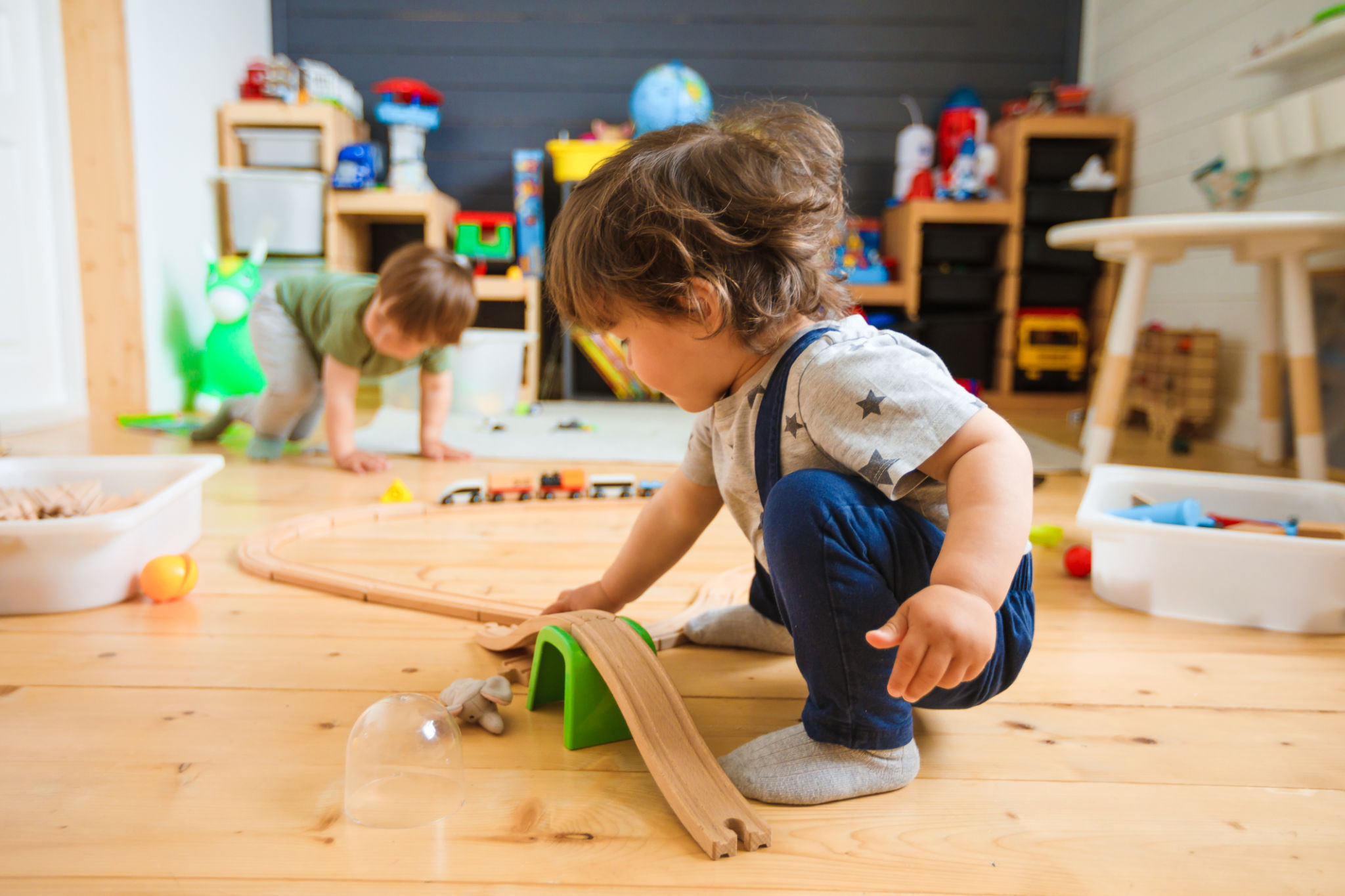 children playing daycare