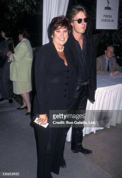 Actress Lorna Luft and husband Colin Freeman attend the 49th Annual Primetime Emmy Awards Nominees Cocktail Reception on September 10, 1997 at the...