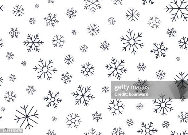 ilustraciones, imágenes clip art, dibujos animados e iconos de stock de winter snowflake line fondo sin costuras - envoltorio de dulce