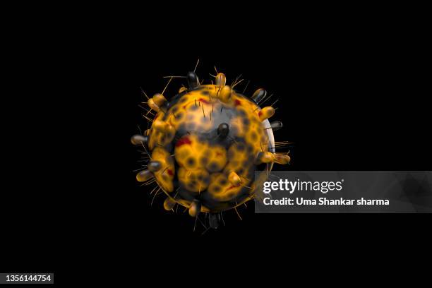 omicron (b.1.1.529): sars-cov-2 variant of corona from south africa. - variante ômicron do sars cov 2 - fotografias e filmes do acervo