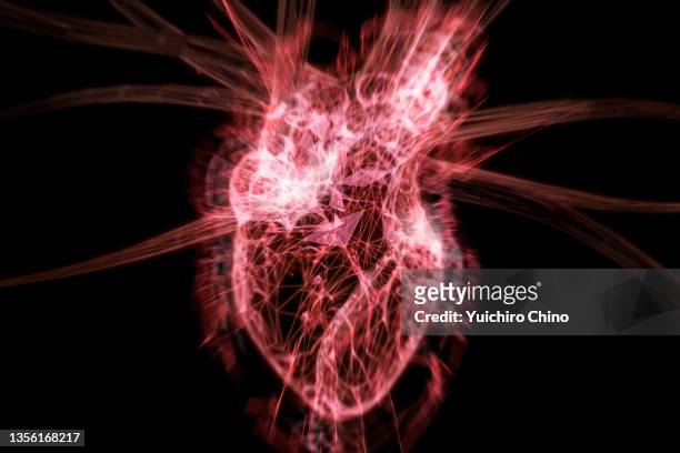 heart attack - bloedcirculatie stockfoto's en -beelden