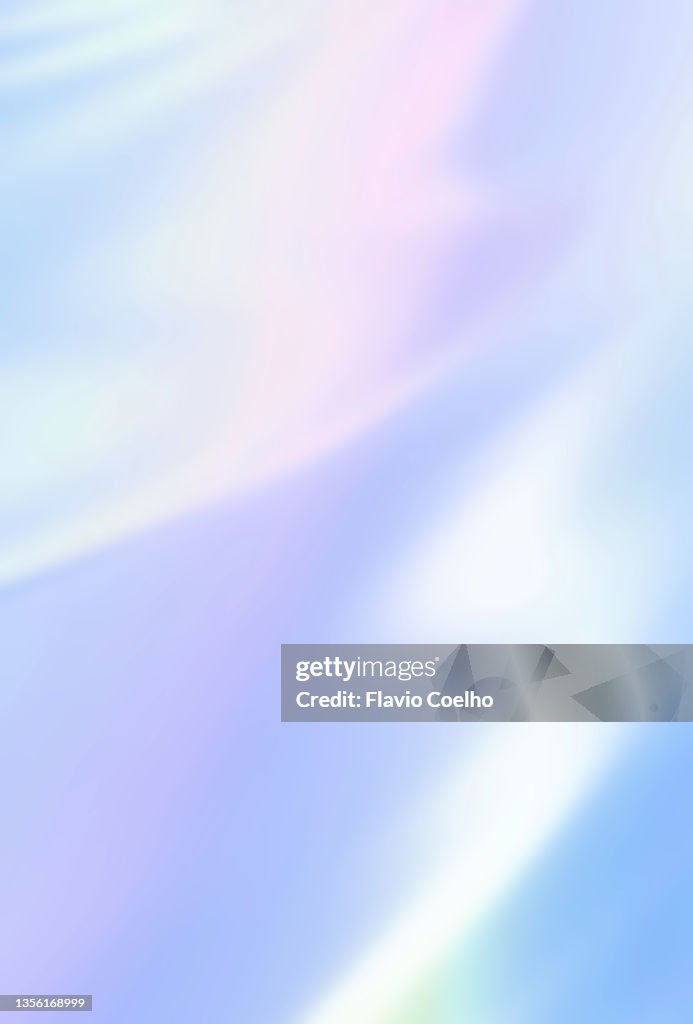 Smooth holographic iridescent surface background