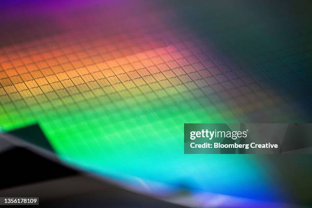 a silicon wafer - silicon stock pictures, royalty-free photos & images