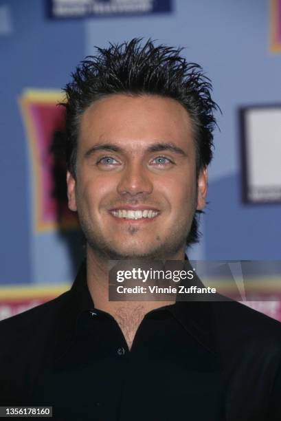 Italian singer-songwriter and musician Nek attends the 1998 MTV Europe Music Awards, held at the Fila Forum in Assago, Milan, Italy, 12th November...