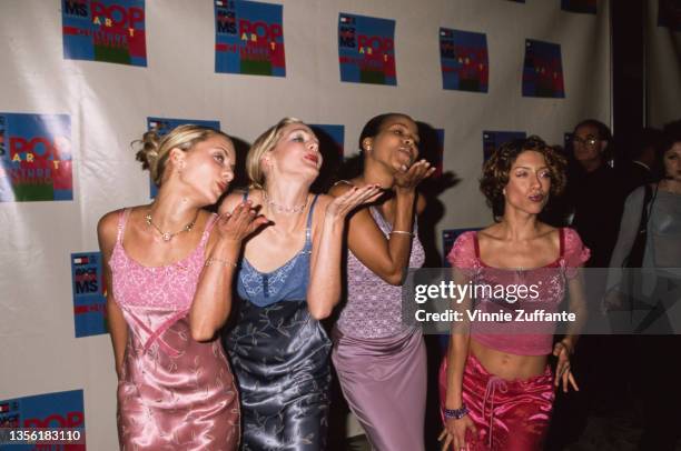 German pop group No Angels attend the 7th Annual Race to Erase MS Gala, held at the Century Plaza Hotel in Century City, California, 28th April 2000.