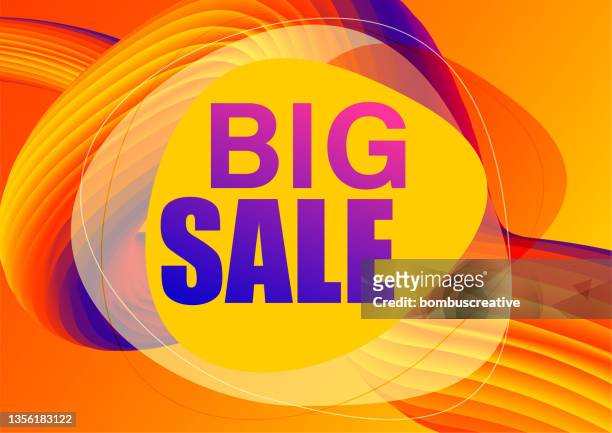 big sale template design - big sale stock illustrations