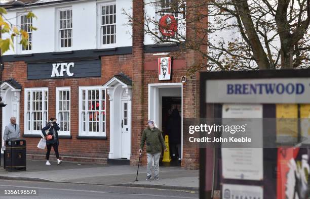 General view of a Kentucky Fried Chicken KFC restaurant which has reportedly been linked to the cases of the Omicron variant of Covid-19 which have...