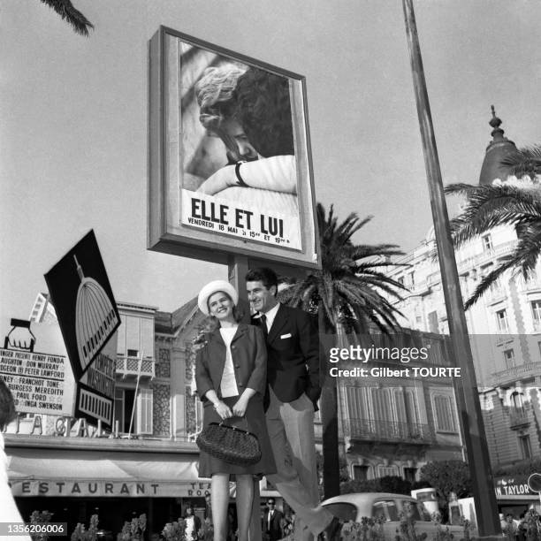 Beba Loncar et Miha Baloh lors du Festival de Cannes en mai 1962