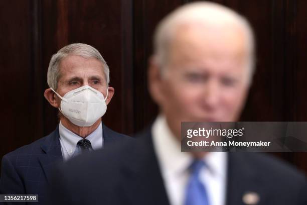 Anthony Fauci , Director of the National Institute of Allergy and Infectious Diseases and Chief Medical Advisor to the President, listens as U.S....