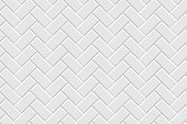 Metro tiles with herringbone patter, subway diagonal seamless texture, ceramic brick wall