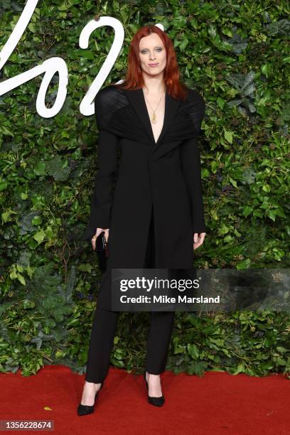 Karen Elson attends The Fashion Awards 2021 at the Royal Albert Hall on November 29, 2021 in London, England.