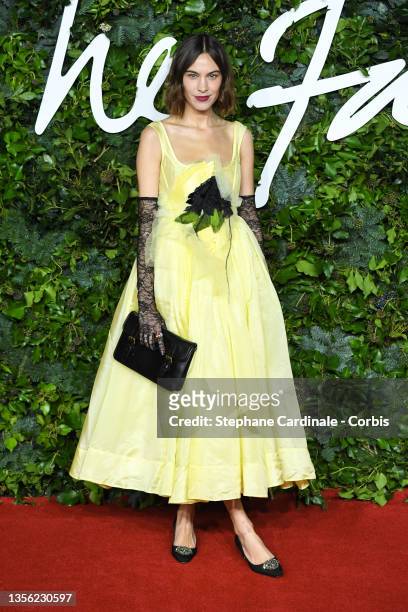 Alexa Chung attends The Fashion Awards 2021 at the Royal Albert Hall on November 29, 2021 in London, England.