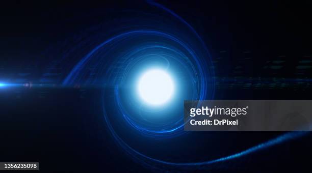 abstract tunnel illuminated from inside - trou noir photos et images de collection