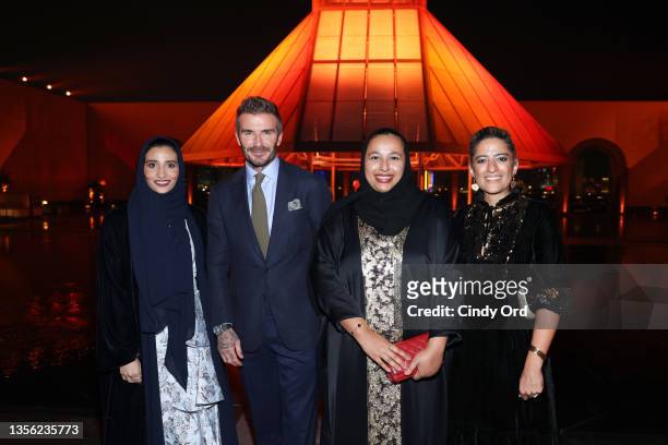Sheikha Reem Al Thani, Acting Deputy CEO of Exhibitions and Marketing of Qatar Museums, David Beckham, Sheikha Shaikha Al Thani, Acting Deputy CEO of...