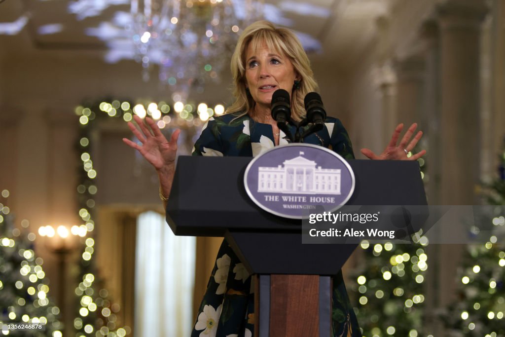 Jill Biden Unveils White House Holiday Decor