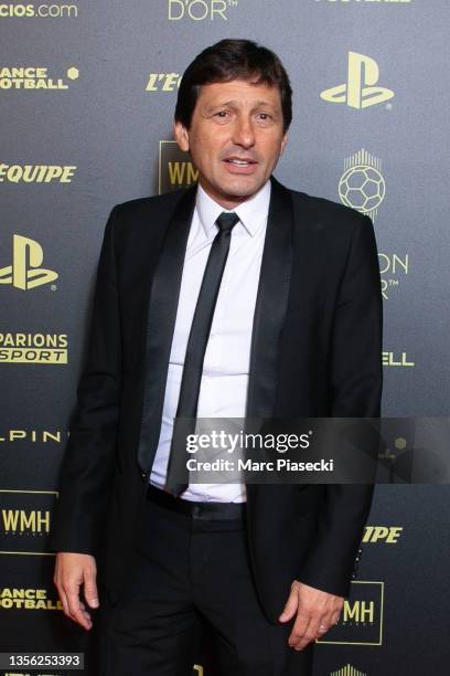 Leonardo Nascimento de Araujo attends the Ballon D'Or photocall at Theatre du Chatelet on November 29, 2021 in Paris, France.