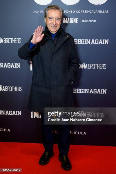 Inaki Gabilondo attends the 'Ego' premiere at Capitol Cinema on November 29, 2021 in Madrid, Spain.