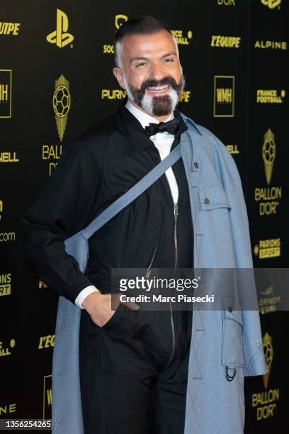 Designer Julien Fournie attends the Ballon D'Or photocall at Theatre du Chatelet on November 29, 2021 in Paris, France.