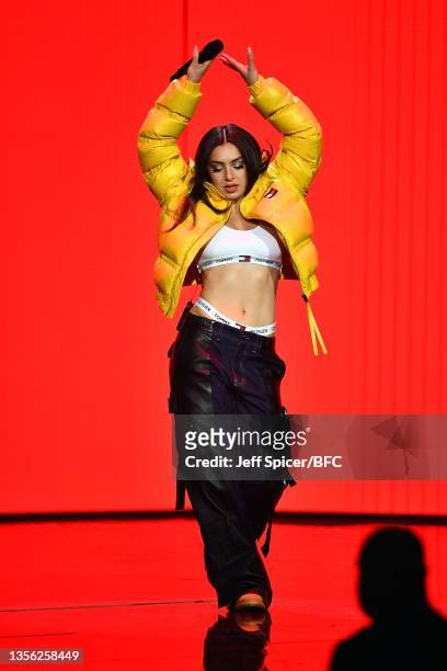 Charli XCX performs on stage during The Fashion Awards 2021 at the Royal Albert Hall on November 29, 2021 in London, England.