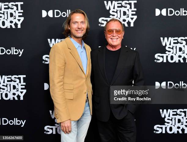 Lance LePere and Michael Kors attend the "West Side Story" New York Premiere at Rose Theater, Jazz at Lincoln Center on November 29, 2021 in New York...