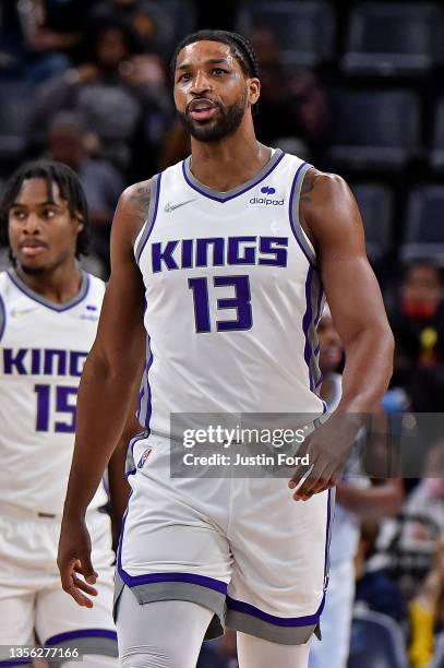 Tristan Thompson of the Sacramento Kings during the game against the Memphis Grizzlies at FedExForum on November 28, 2021 in Memphis, Tennessee. NOTE...