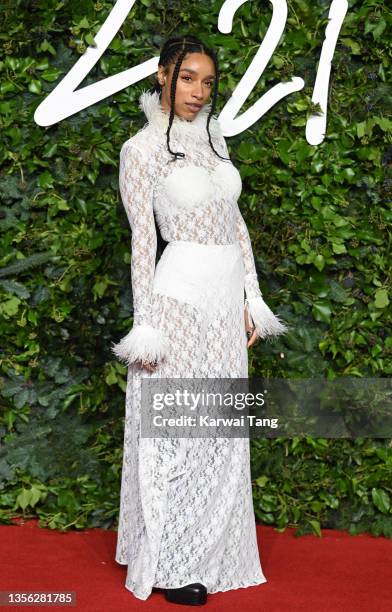 Lianne La Havas attends The Fashion Awards 2021 at the Royal Albert Hall on November 29, 2021 in London, England.