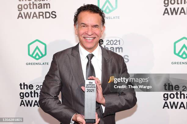 Brian Stokes Mitchell poses backstage during the 2021 Gotham Awards Presented By The Gotham Film & Media Institute on November 29, 2021 in New York...