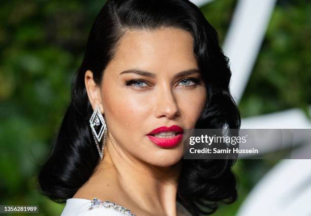 Adriana Lima attends The Fashion Awards 2021 at the Royal Albert Hall on November 29, 2021 in London, England.
