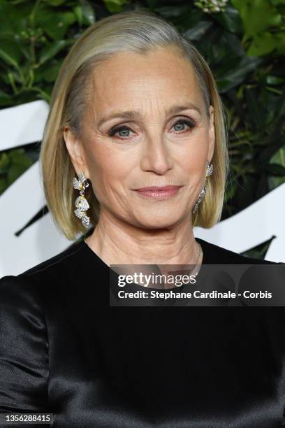 Kristin Scott Thomas attends The Fashion Awards 2021 at the Royal Albert Hall on November 29, 2021 in London, England.