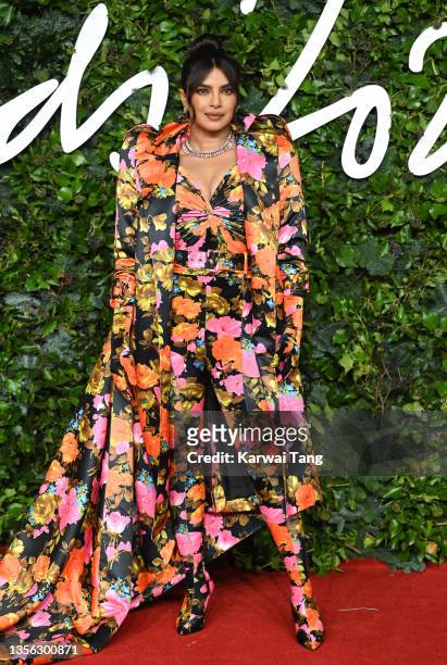 Priyanka Chopra Jonas attends The Fashion Awards 2021 at the Royal Albert Hall on November 29, 2021 in London, England.