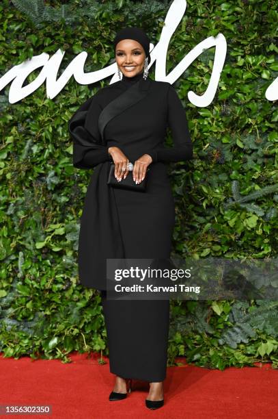 Halima Aden attends The Fashion Awards 2021 at the Royal Albert Hall on November 29, 2021 in London, England.