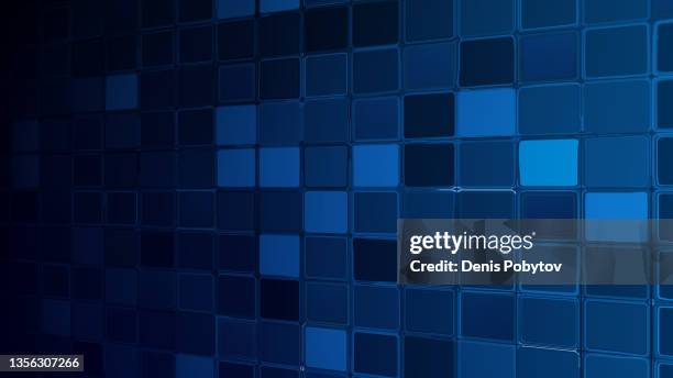 stockillustraties, clipart, cartoons en iconen met technological bright textured illustration in blue tones - square tiles in different tones. - nightclub bathroom