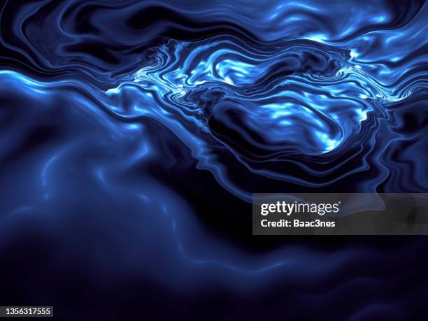 abstract digital template - flowing liquid - rizado descripción física fotografías e imágenes de stock