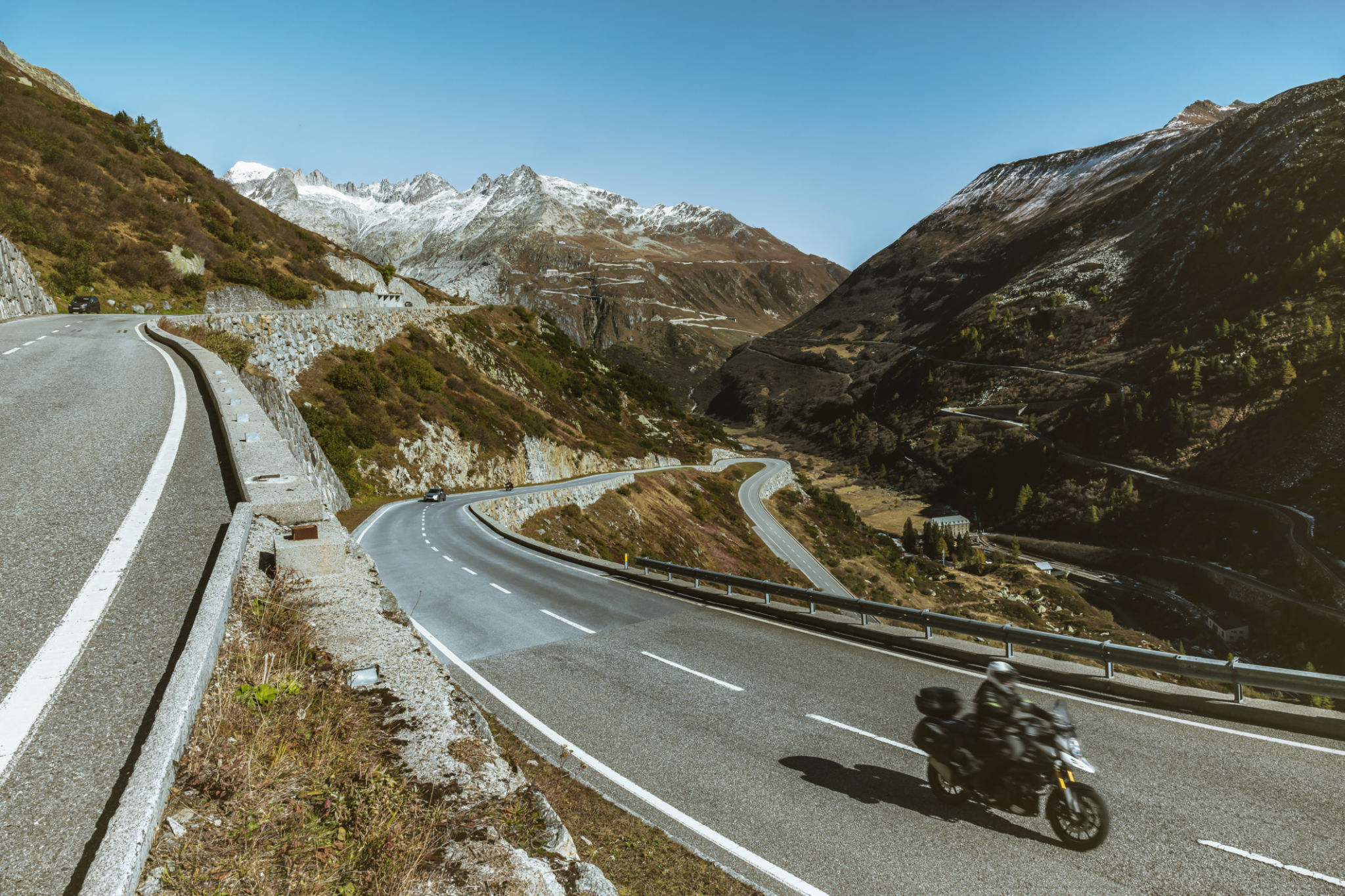 swiss motorcycle road